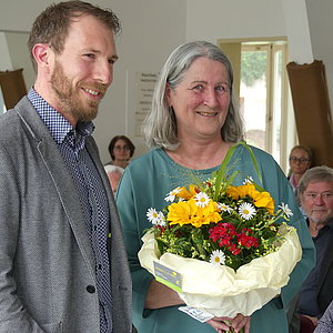 Bürgermeister Heydecker und Barbara Heinrich