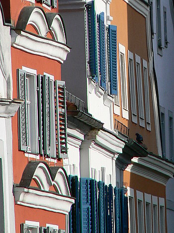 Barockfassaden in der Schloßstraße